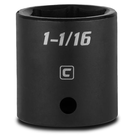 Capri Tools 1/2 in Drive 1-1/16 in 6-Point SAE Shallow Impact Socket 5-5062